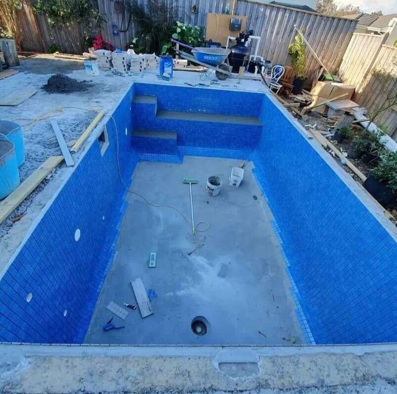 In-progress pool tiling in the vicinity of Penrith